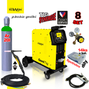 KOWAX GeniTig®320 AC/DC LCD5 + Hořák TIG18 + Podvozek + Chladič + Redukční ventil + plná Tlaková láhev Argon Náhled