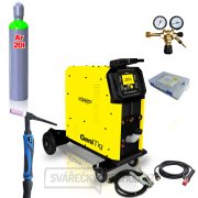 KOWAX GeniTig®320 AC/DC LCD5 + Hořák TIG18 + Podvozek + Chladič + Redukční ventil + plná Tlaková láhev Argon KOWAX GeniTig®320 AC/DC LCD5 + Hořák TIG18 + Podvozek + Chladič + Redukční ventil + plná Tlaková láhev Argon gallery main image