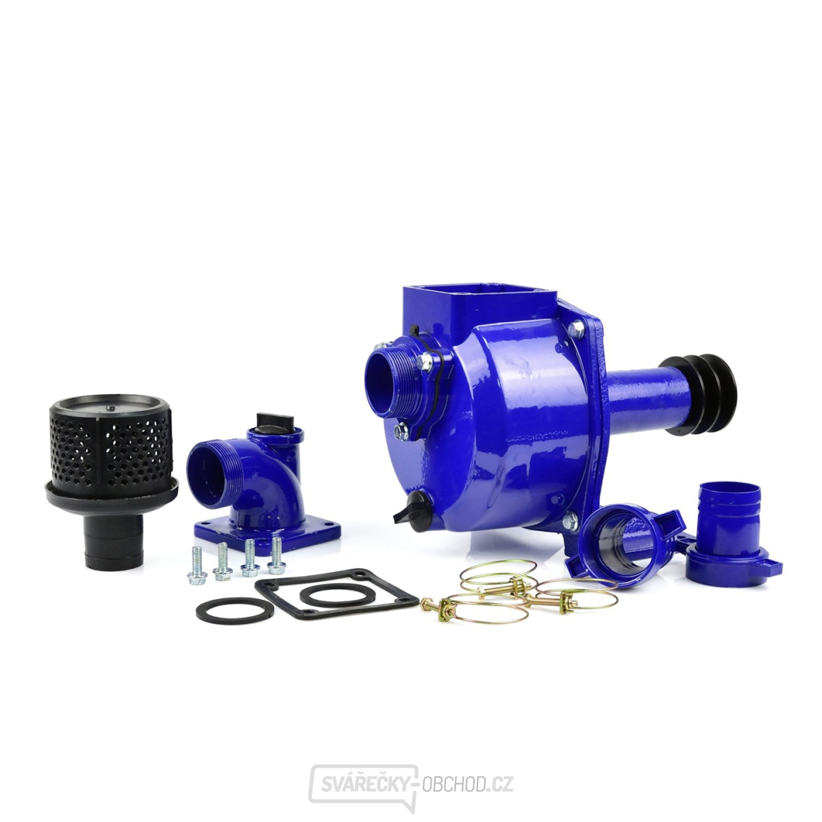 GEKO Mechanické samonasávací čerpadlo s řemenicí 2”