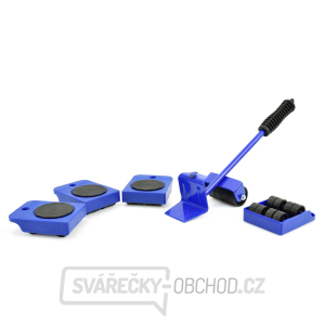 Sada na přemístění nábytku, nosnost 150kg, 5ks GEKO Sada na přemístění nábytku, nosnost 150kg, 5ks GEKO