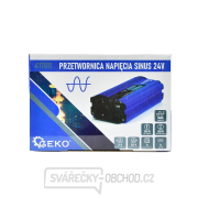 Sinusový měnič napětí 24V/230V 300/600W GEKO Sinusový měnič napětí 24V/230V 300/600W GEKO náhled