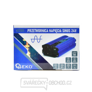 Sinusový měnič napětí 24V/230V 300/600W GEKO náhled