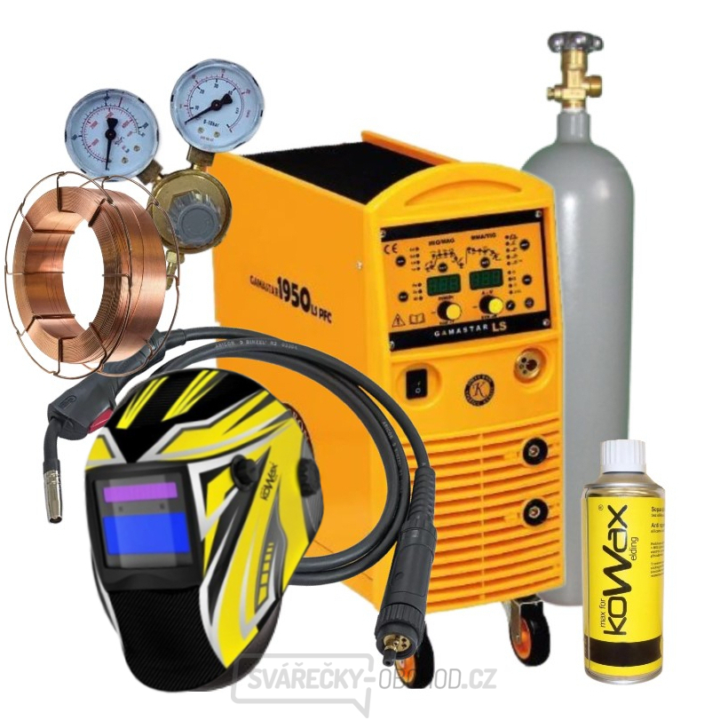 Omicron Gamastar 1950LS + Hořák + Red. Ventil + Kukla + plná Láhev Co2 + Sprej + Drát