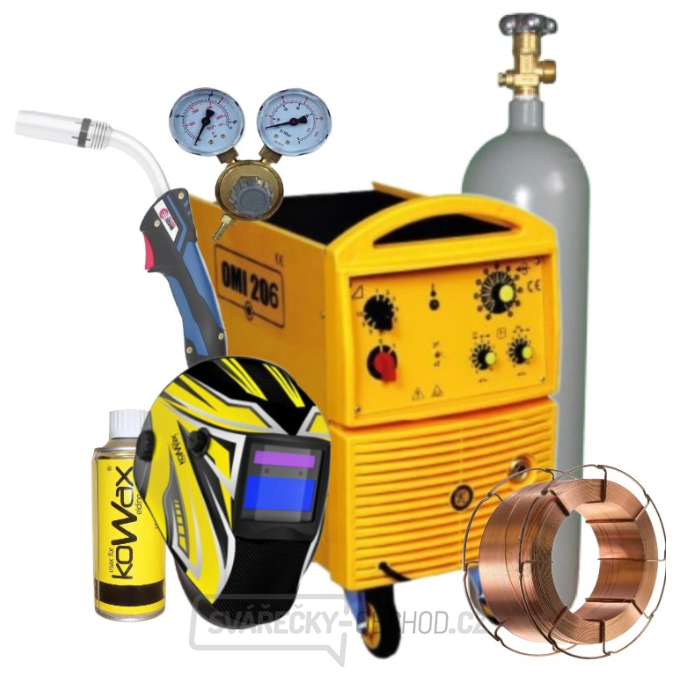 Omicron OMI 306i + Hořák + Red. Ventil + Kukla + plná Láhev Co2 + Sprej + Drát