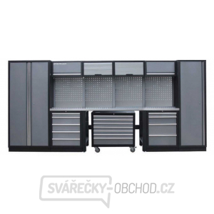 Sestava dílenského nábytku Procarosa PROFI XL-7W Pracovní deska:: nerezová Sestava dílenského nábytku Procarosa PROFI XL-7W Pracovní deska:: nerezová gallery main image