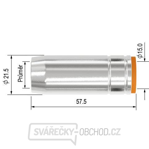Hubice PARKER NW15 MB25