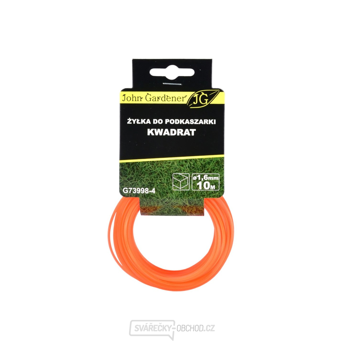 Geko žací struna pr. 1,6 mm, délka 10m, čtvercový průřez 