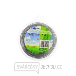 Geko Žací struna pr. 3,0 mm, délka 50m, čtvercový průřez  Geko Žací struna pr. 3,0 mm, délka 50m, čtvercový průřez  gallery main image