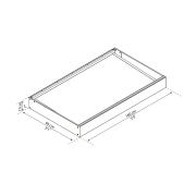 Palram Sophia 1600 opálově bílá vchodová stříška Náhled