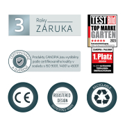 Palram Sophia 1600 opálově bílá vchodová stříška Náhled