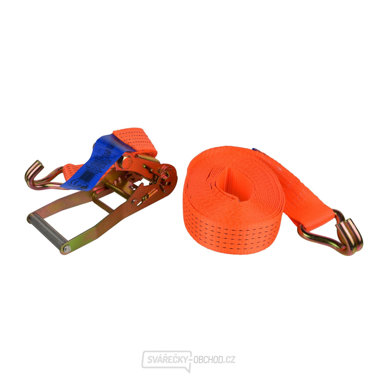 Popruh s ERGO ráčnou a háky, 5t, 8m GEKO