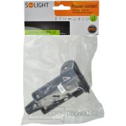 Solight zásuvka gumová, do vlhka a prachu, přímá, IP65, černá Náhled