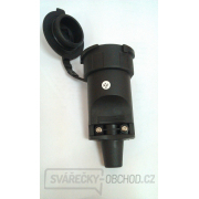 Solight zásuvka gumová, do vlhka a prachu, přímá, IP65, černá Náhled