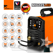PANTERMAX MIG225LED invertorová svářečka MIG/TIG/MMA + Kabely 3m + Kukla + Hořák Náhled