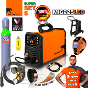 PANTERMAX MIG225LED invertorová svářečka MIG/TIG/MMA + Kukla + Kabely + Hořák + plná Co2 láhev + Red. Ventil + Podvozek  PANTERMAX MIG225LED invertorová svářečka MIG/TIG/MMA + Kukla + Kabely + Hořák + plná Co2 láhev + Red. Ventil + Podvozek  náhled