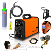PANTERMAX MIG225LED invertorová svářečka MIG/TIG/MMA + Kukla + Kabely + Hořák + plná Co2 láhev + Red. Ventil + Podvozek  PANTERMAX MIG225LED invertorová svářečka MIG/TIG/MMA + Kukla + Kabely + Hořák + plná Co2 láhev + Red. Ventil + Podvozek  náhled