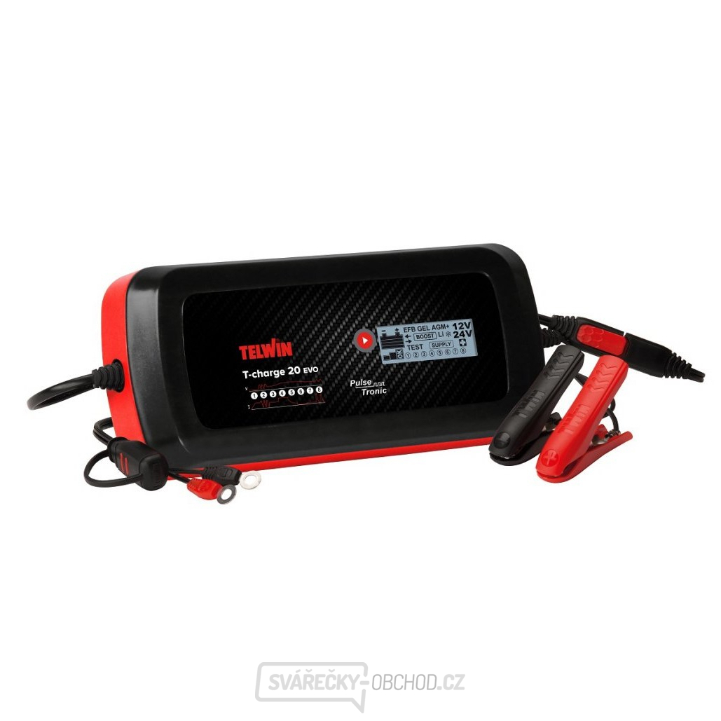 Microprocesorová nabíječka autobaterií T-Charge 20 EVO Telwin