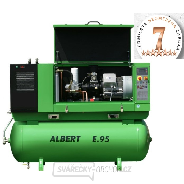 Šroubový kompresor Atmos Albert E.95-10 Komfort + Vzdušník + Sušička