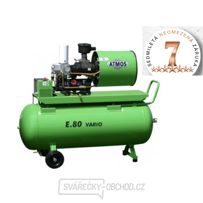 Šroubový kompresor Atmos Albert E.80 VS Vario + Vzdušník + Sušička