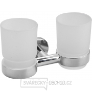 Držák kartáčků dvojitý, Chrom Držák kartáčků dvojitý, Chrom gallery main image