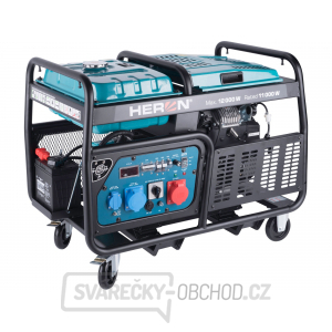 Elektrocentrála benzínová 23,5HP/12kW/15kVA (400V), 12kW (230V), podvozek Elektrocentrála benzínová 23,5HP/12kW/15kVA (400V), 12kW (230V), podvozek gallery main image