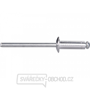 Nýty trhací hliníkové sada 1000ks, O 4,0x12,7mm plochá hlava Nýty trhací hliníkové sada 1000ks, O 4,0x12,7mm plochá hlava gallery main image