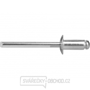 Nýty trhací hliníkové sada 1000ks, O 2,4x8mm plochá hlava Nýty trhací hliníkové sada 1000ks, O 2,4x8mm plochá hlava gallery main image