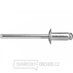 Nýty trhací hliníkové sada 1000ks, O 2,4x10mm plochá hlava Nýty trhací hliníkové sada 1000ks, O 2,4x10mm plochá hlava gallery main image