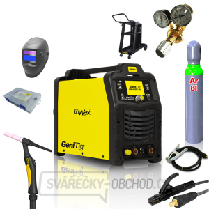 KOWAX GeniTig® 220AC/DC LCD+hořák T26A 4m+kab. 3m+hadice+kuk