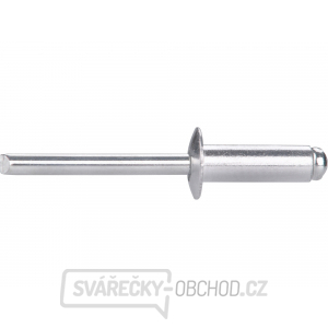 Nýty trhací hliníkové sada 250ks, O 6,4x19mm plochá hlava Nýty trhací hliníkové sada 250ks, O 6,4x19mm plochá hlava gallery main image