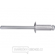 Nýty trhací hliníkové sada 500ks, O 4,8x12,7mm plochá hlava Nýty trhací hliníkové sada 500ks, O 4,8x12,7mm plochá hlava gallery main image