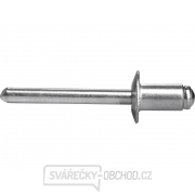 Nýty trhací hliníkové sada 250ks, O 6,4x9,6mm plochá hlava Nýty trhací hliníkové sada 250ks, O 6,4x9,6mm plochá hlava gallery main image