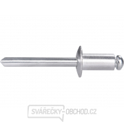 Nýty trhací hliníkové sada 250ks, O 6,4x12,7mm plochá hlava Nýty trhací hliníkové sada 250ks, O 6,4x12,7mm plochá hlava gallery main image