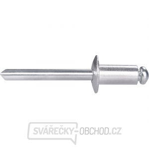 Nýty trhací hliníkové sada 250ks, O 6,4x12,7mm plochá hlava Nýty trhací hliníkové sada 250ks, O 6,4x12,7mm plochá hlava gallery main image