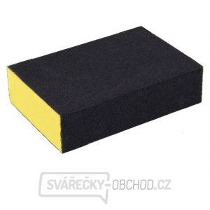 Brusná houba, 100x70x25mm, P120, čtyřstranná, abrazivo-korund Brusná houba, 100x70x25mm, P120, čtyřstranná, abrazivo-korund gallery main image