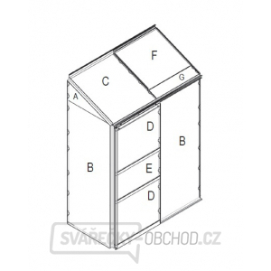 Náhradní prosklení pro skleník VITAVIA IDA 900 PC 4 mm LG3075