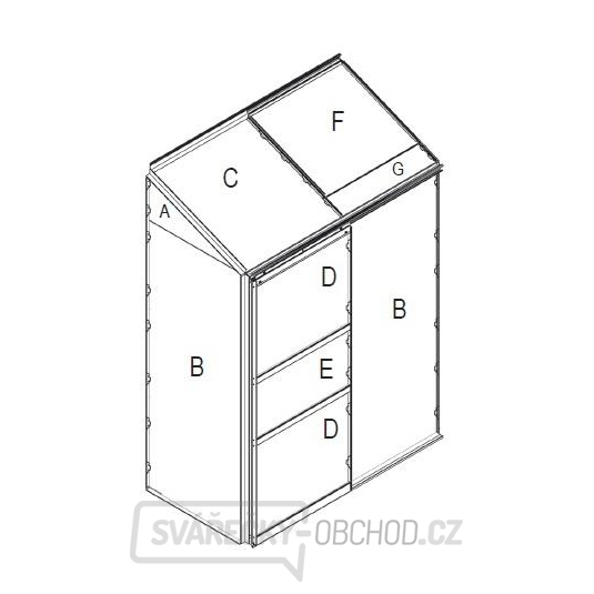 Náhradní prosklení pro skleník VITAVIA IDA 900 PC 6 mm LG3076