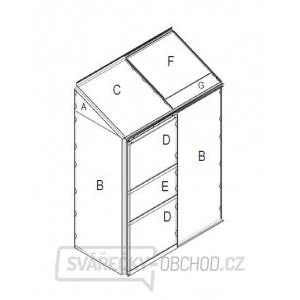 Náhradní prosklení pro skleník VITAVIA IDA 900 PC 6 mm LG3076