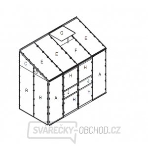 Náhradní prosklení pro skleník VITAVIA IDA 3300 PC 4 mm LG3079