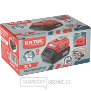 Nabíječka aku pro USB zařízení, se světlem, SHARE20V, bez baterie, 5V/2A Nabíječka aku pro USB zařízení, se světlem, SHARE20V, bez baterie, 5V/2A náhled