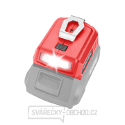 Nabíječka aku pro USB zařízení, se světlem, SHARE20V, bez baterie, 5V/2A Náhled