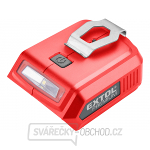 Nabíječka aku pro USB zařízení, se světlem, SHARE20V, bez baterie, 5V/2A