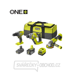 Ryobi RCK183C-242S sada nářadí ONE+ (R18DD3 + R18AG + R18SDS + 1x 4Ah + 1x 2Ah baterie + nabíječka)