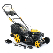 Benzínová sekačka na trávu Riwall PRO RPM 4735 E 4v1 s pojezdem a elektrostartem Náhled