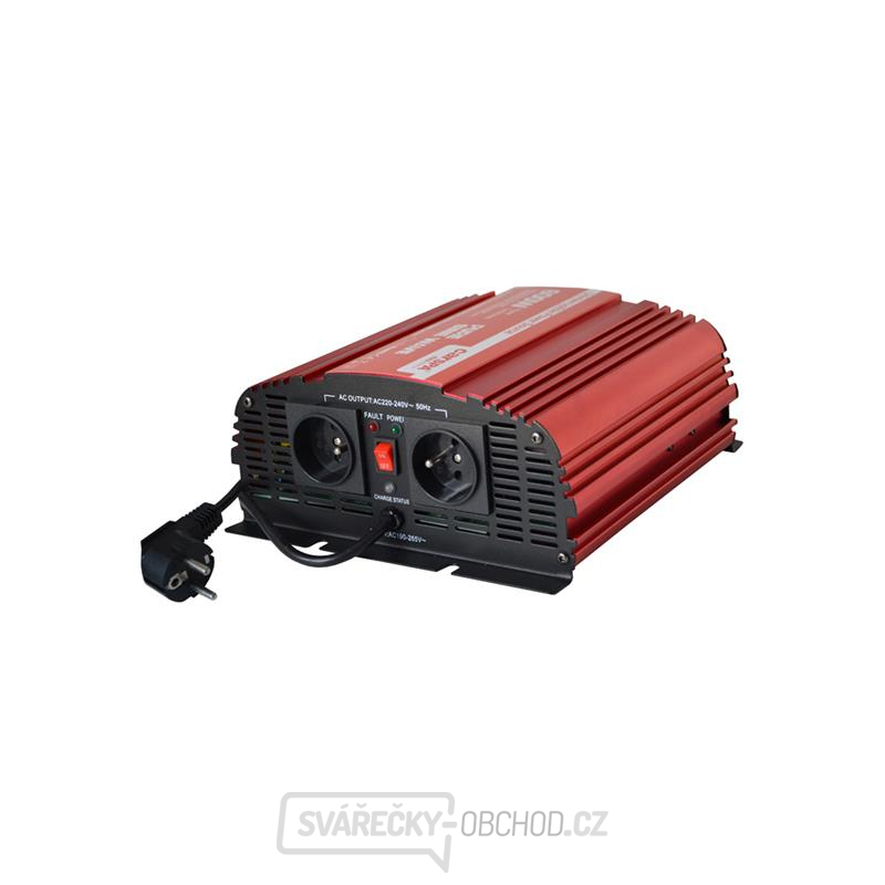 Měnič napětí CARSPA CPS600 12V/230V 600W čistá sinusovka+ UPS+ nabíječka