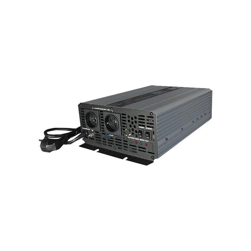 Levně Měnič napětí CARSPA CPS2000 12V/230V 2000W čistá sinusovka+ UPS+ nabíječka 04230501