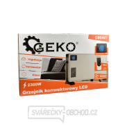 Konvektorový ohřívač LCD s dálkovým ovládáním GEKO náhled