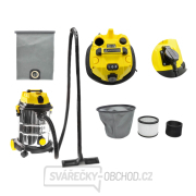 Mokrosuchý průmyslový vysavač s oklepem filtru 25L GEKO Mokrosuchý průmyslový vysavač s oklepem filtru 25L GEKO gallery main image