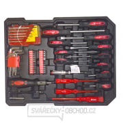 Kufr nářadí 186 dílů, AL konstrukce, rozbitý kufr GEKO náhled