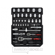 Kufr nářadí 186 dílů, AL konstrukce, rozbitý kufr GEKO náhled